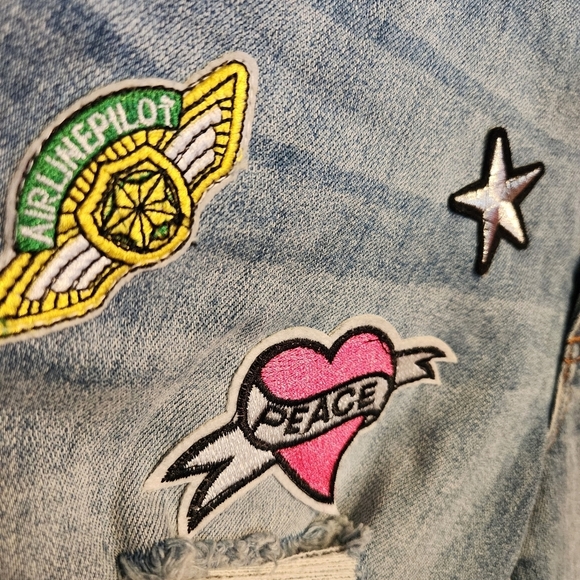 STS BLUE TOMBOY SKINNY SLOUCH PATCH JEAN SIZE 24 LIKE NEW! - Picture 13 of 13